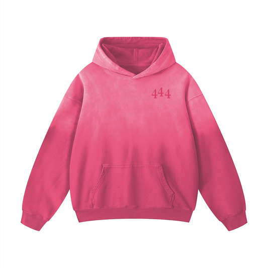 Angel Number 444 - Hoodie Pink Ombre